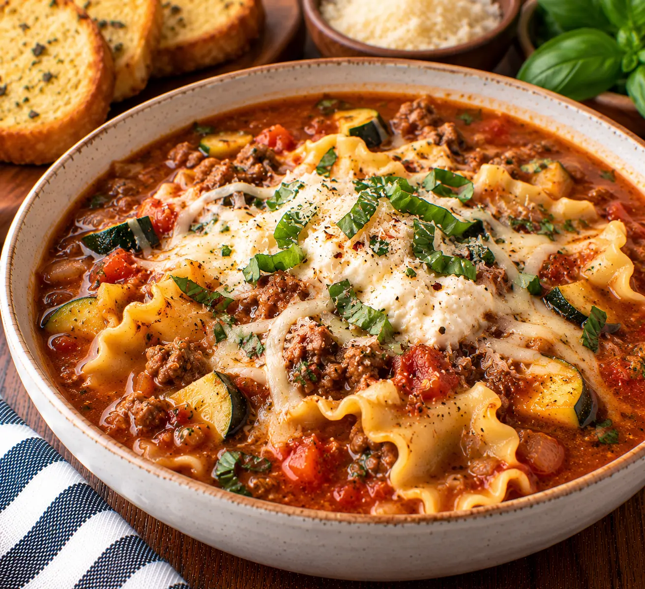 Hearty Lasagna Soup