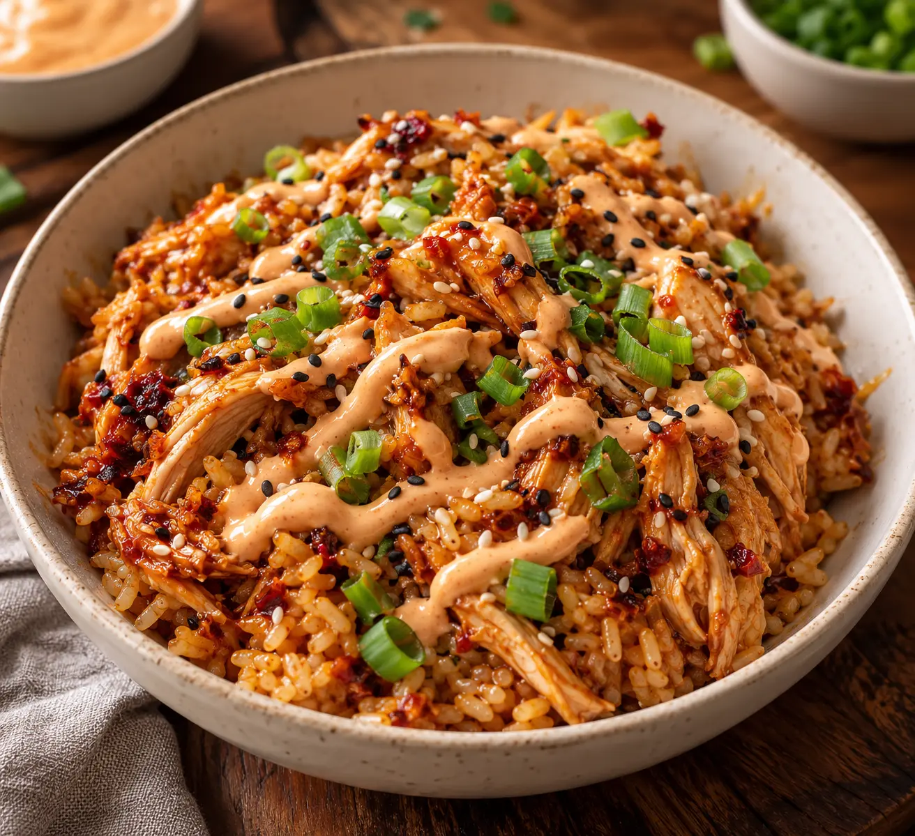 Slow Cooker Chili Crisp Chicken & Rice